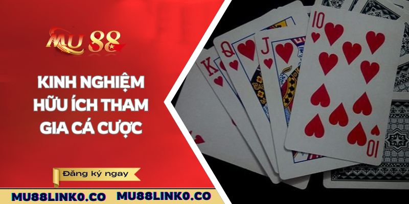 Game Bài Mu88 3 Kinh nghiệm hữu ích tham gia cá cược